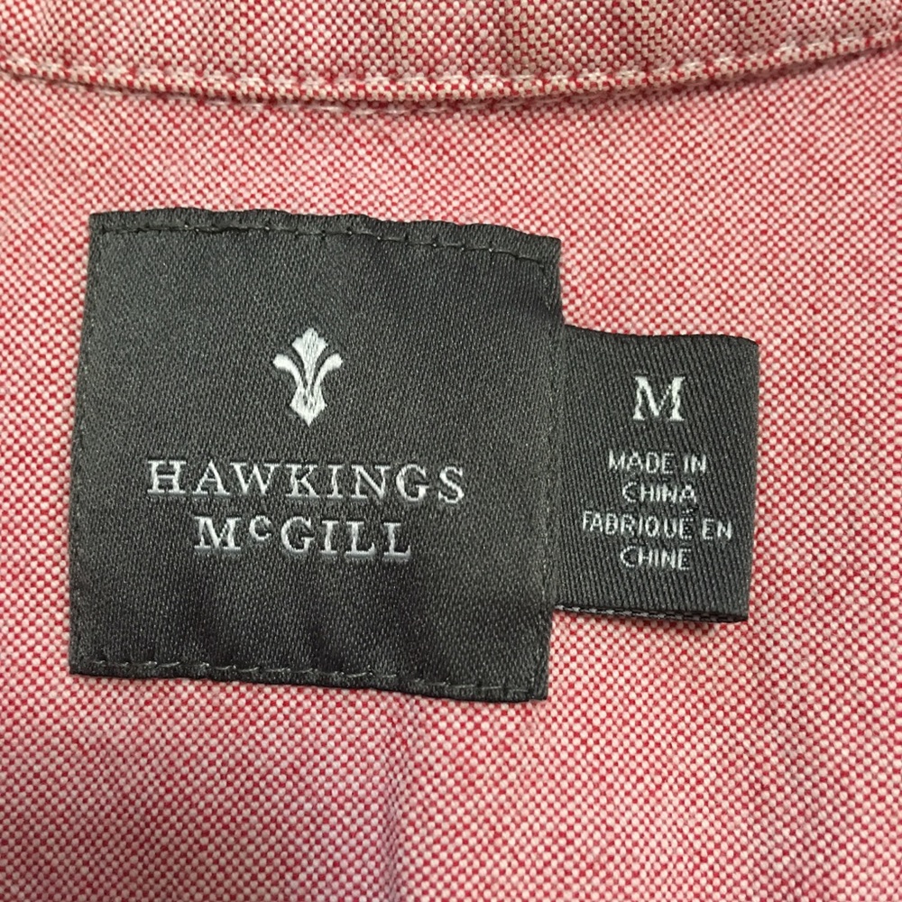 UO Hawking McGill pink cotton button down collar - Picture 6 of 8